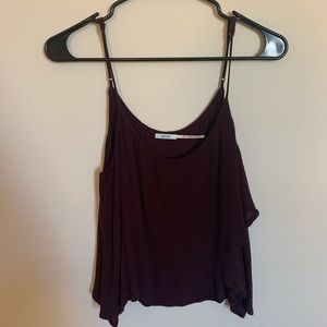 Urban Outfitters cropped flowy cami, size: M